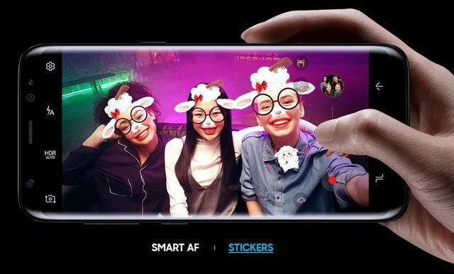 Camera trước trên Galaxy S8