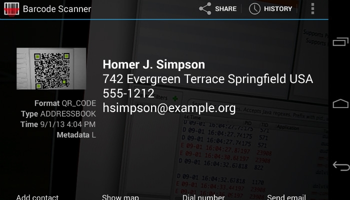 Camera trên smartphone có thể quét mã vạch