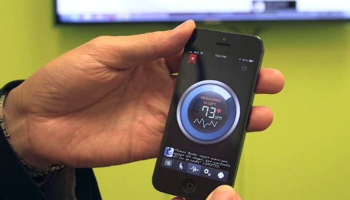 Camera trên smartphone có thể đo nhịp tim