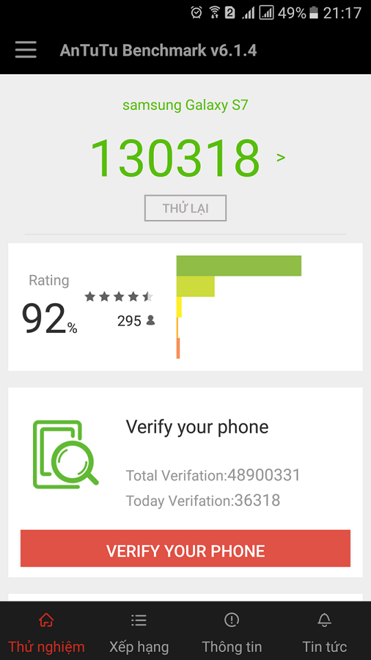 Galaxy S7 và S7 Edge có hiệu năng vô cùng ấn tượng
