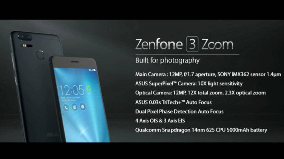 Asus ZenFone 3 Zoom chính thức ra mắt