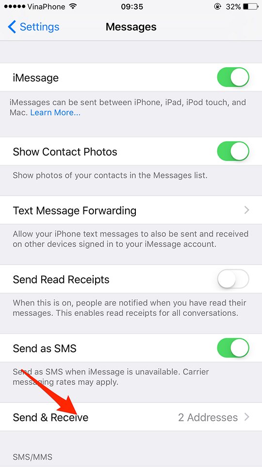 Hướng dẫn đồng bộ iMessage