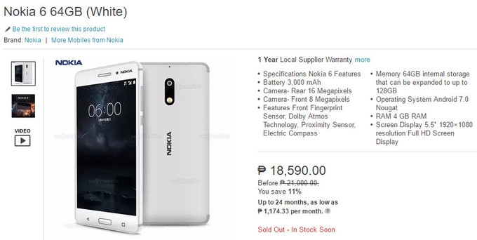 Nokia 6 sẽ được Nokia đưa ra thị trường quốc tế Nokia 6 sẽ được Nokia đưa ra thị trường quốc tế