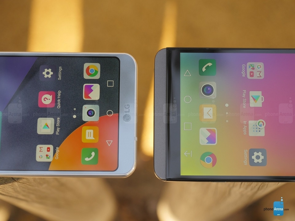 So sánh thiết kế trên LG G6 và LG V20 So sánh thiết kế trên LG G6 và LG V20