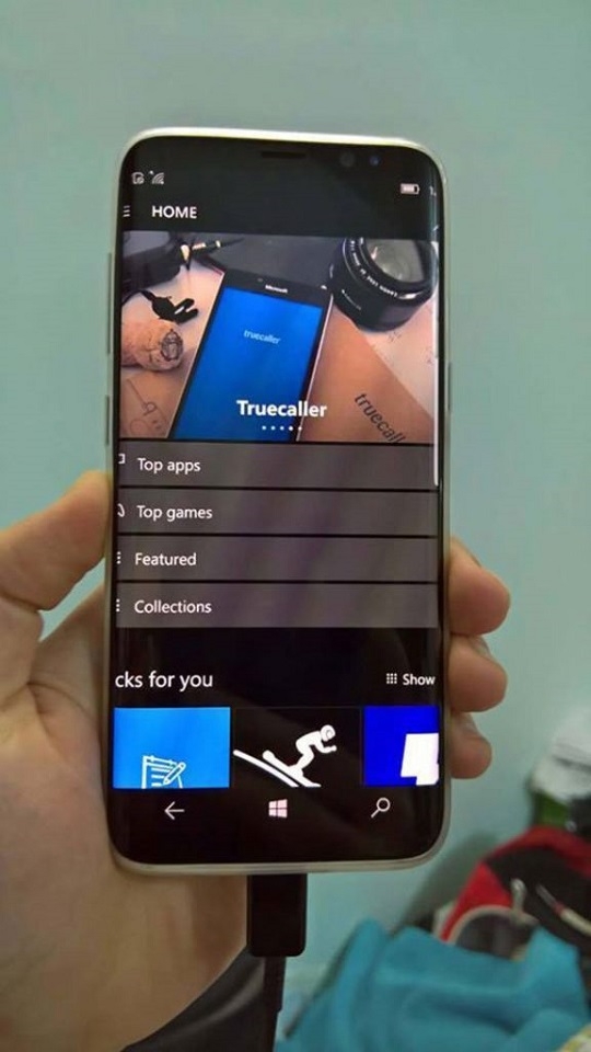 Rò rỉ hình ảnh Galaxy S8 chạy Windows 10 Mobile Rò rỉ hình ảnh Galaxy S8 chạy Windows 10 Mobile