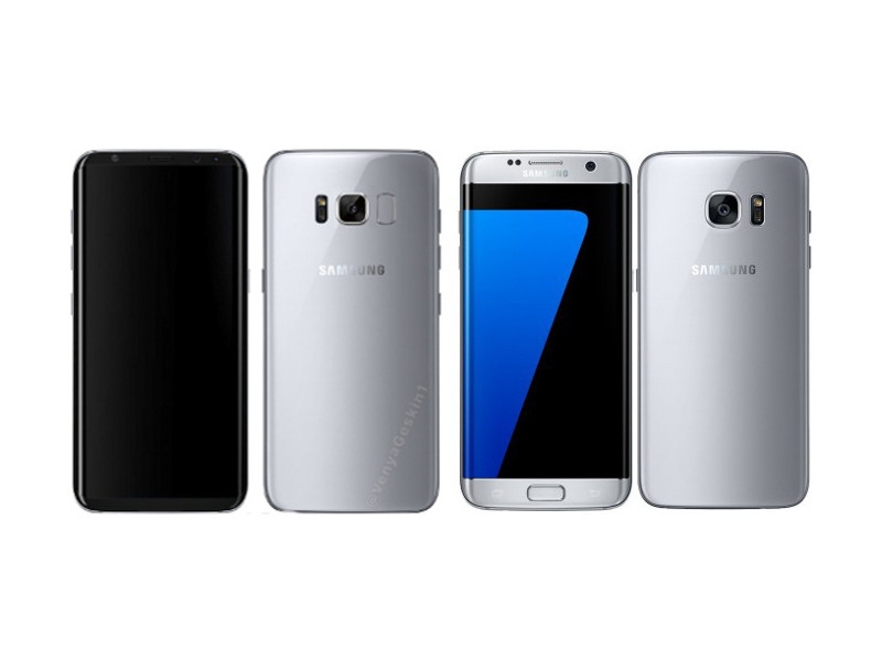 So sánh thiết kế Galaxy S7 và Galaxy S8