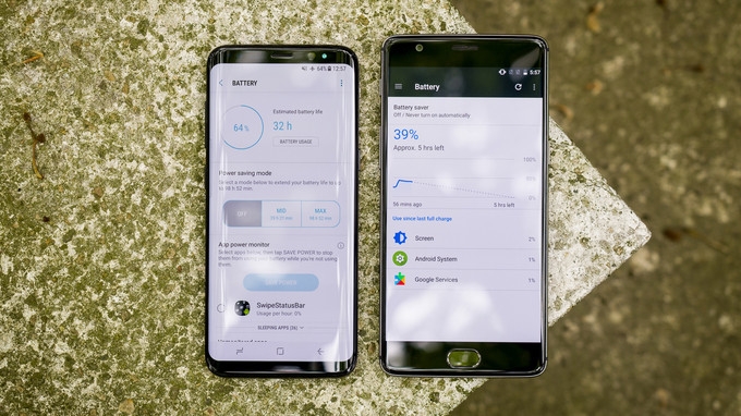 So sánh thời lượng pin của OnePlus 3T và Galaxy S8 So sánh thời lượng pin của OnePlus 3T và Galaxy S8