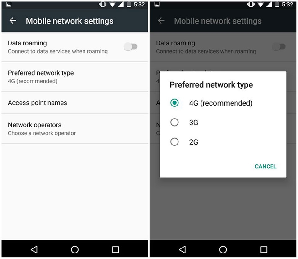 Cấu hình mạng di động trên các smartphone Android Cấu hình mạng di động trên các smartphone Android