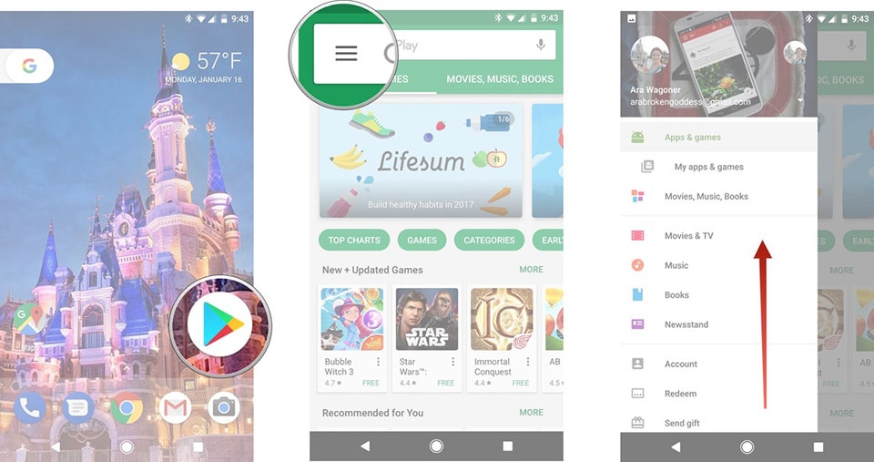 Xóa lịch sử tìm kiếm của Google Play Store Xóa lịch sử tìm kiếm của Google Play Store