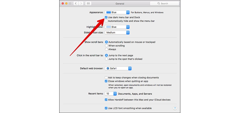 Kích hoạt chế độ Dark Mode trên MacOS Sierra Kích hoạt chế độ Dark Mode trên MacOS Sierra