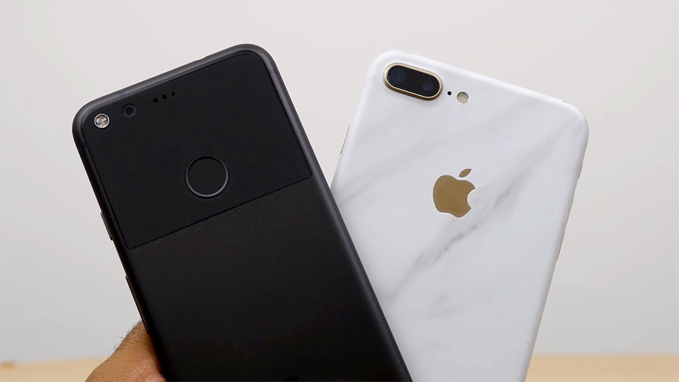 Google Pixel và iPhone 7