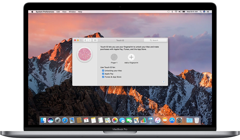 Thiết lập Touch ID cho Macbook Pro 2016