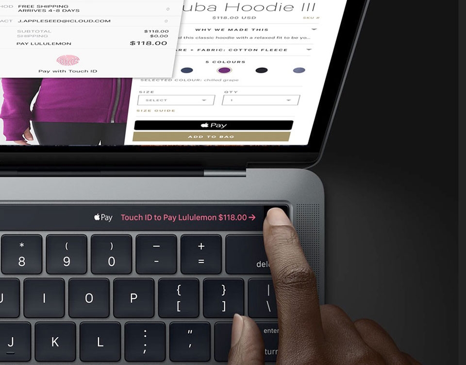 Touch ID trên MacBook Pro 2016