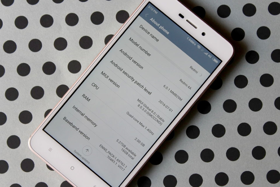Đánh giá nhanh Xiaomi Redmi 4A Đánh giá nhanh Xiaomi Redmi 4A