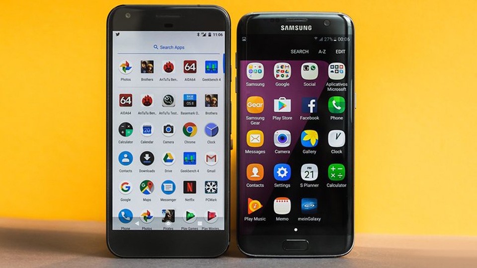 Samsung Galaxy S7 edge và Google Pixel XL