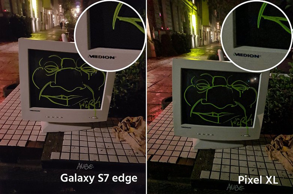 Samsung Galaxy S7 edge và Google Pixel XL