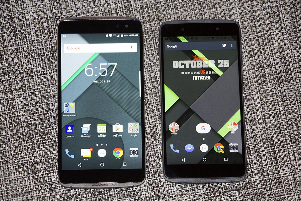 BlackBerry DTEK60 cạnh người em DTEK50