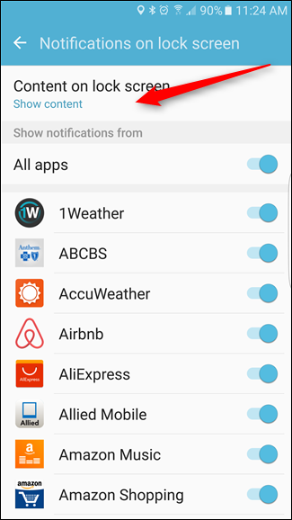 Cách ẩn thông báo nhạy cảm trên màn hình khóa các máy Android
