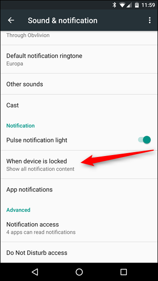 Cách ẩn thông báo nhạy cảm trên màn hình khóa các máy Android