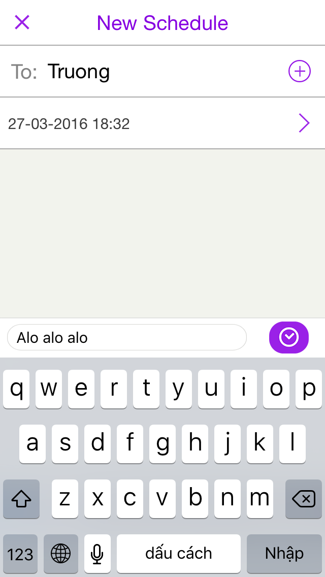 SMS Scheduler - Hẹn giờ gửi tin nhắn trên iOS