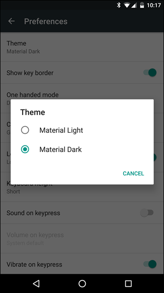 Hướng dẫn thay đổi chủ đề bán phím Google trên Android