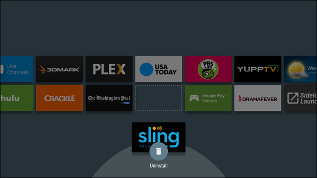 Hướng dẫn gỡ bỏ ứng dụng trên Android TV Hướng dẫn gỡ bỏ ứng dụng trên Android TV