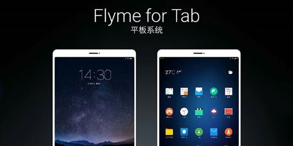 Hình ảnh hệ điều hành Flyme OS cho máy tính bảng Meizu