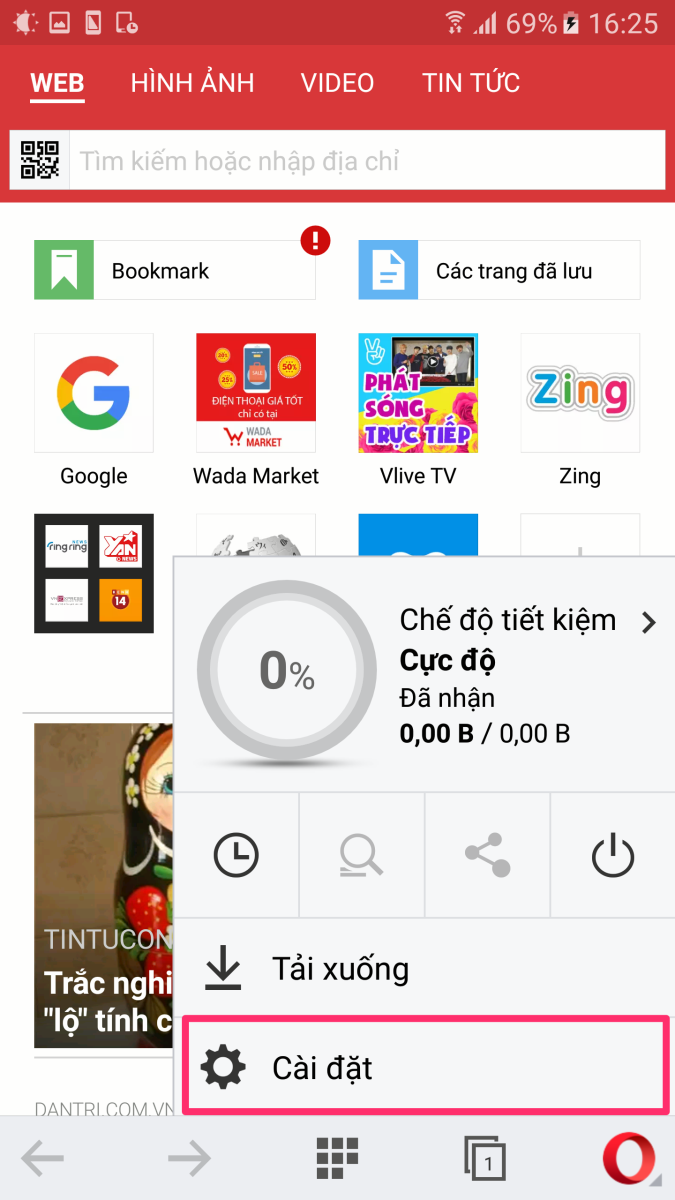 Opera: Chặn quảng cáo không cần thêm tiện ích mở rộng