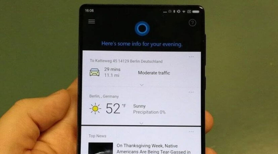 Xiaomi Mi Mix được cài đặt sẵn trợ lý Cortana Xiaomi Mi Mix được cài đặt sẵn trợ lý Cortana