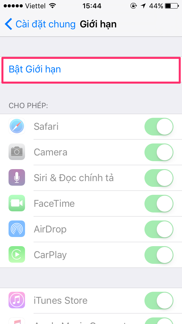 Vô hiệu hóa cài đặt và xóa ứng dụng trên iOS Vô hiệu hóa cài đặt và xóa ứng dụng trên iOS
