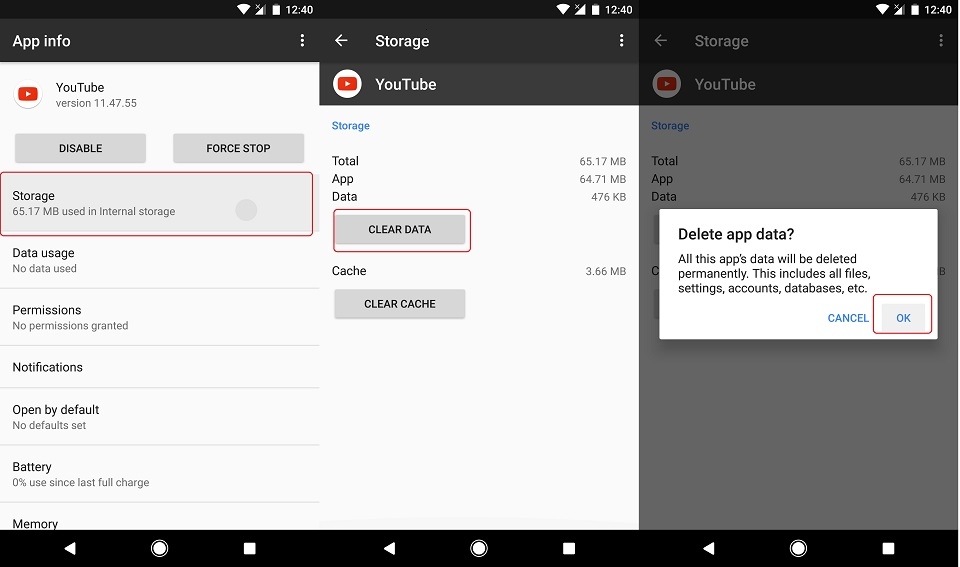 Cài đặt Youtube v11.47 Cài đặt Youtube v11.47