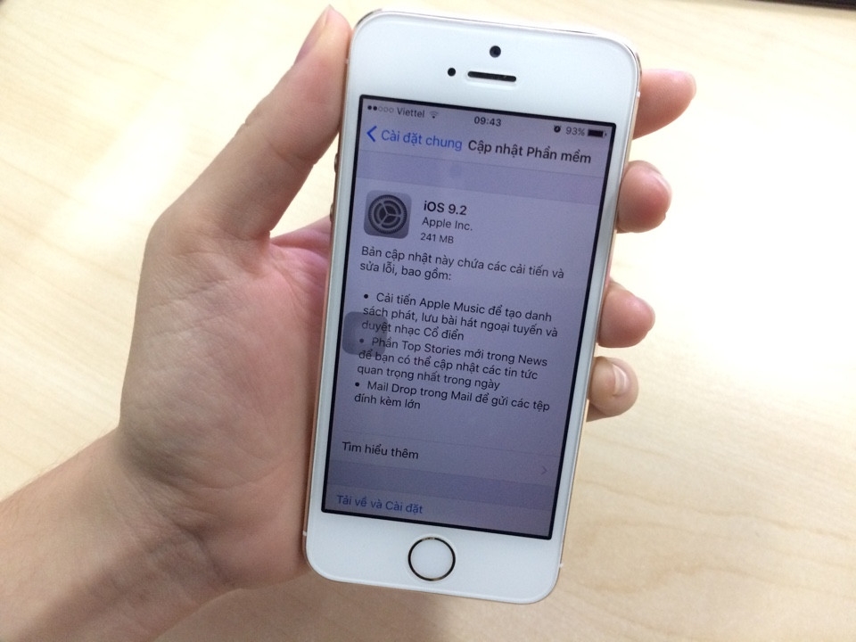 Apple tung bản cập nhật iOS 9.2