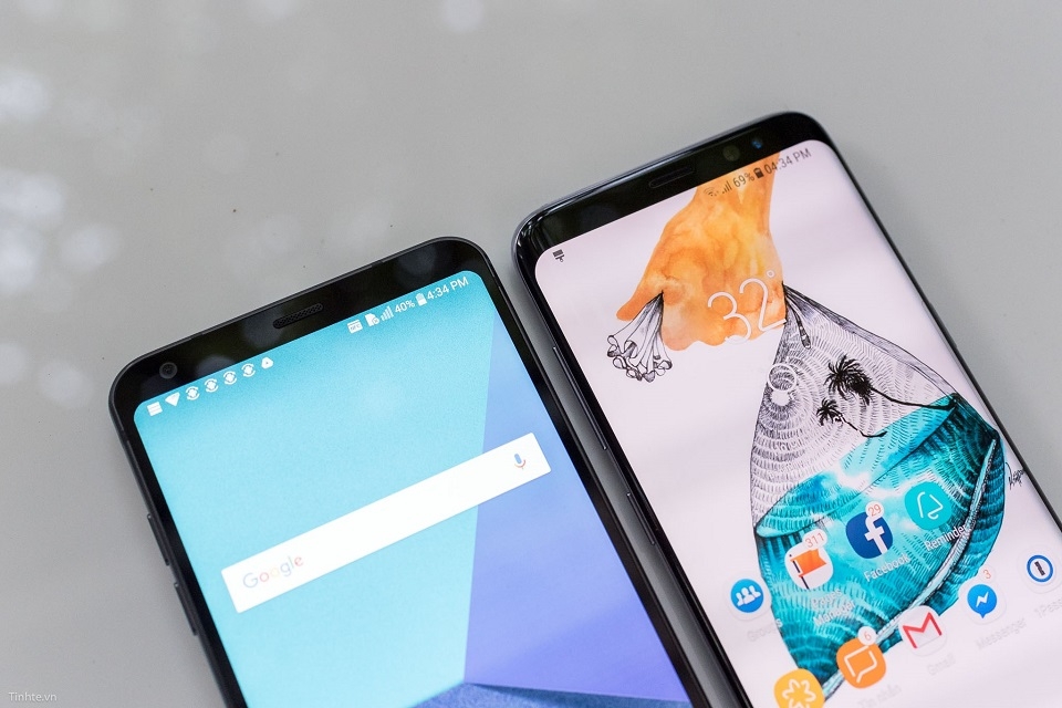 Chiêm ngưỡng loạt ảnh so sánh thiết kế LG G6 và Galaxy S8 4