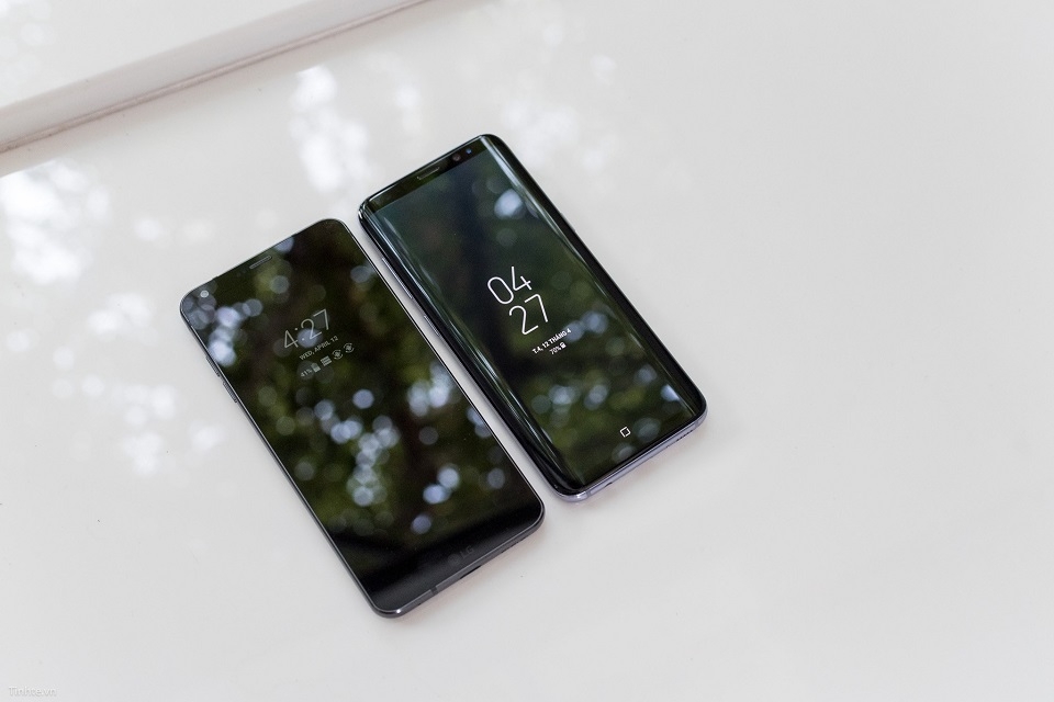 Chiêm ngưỡng loạt ảnh so sánh thiết kế LG G6 và Galaxy S8