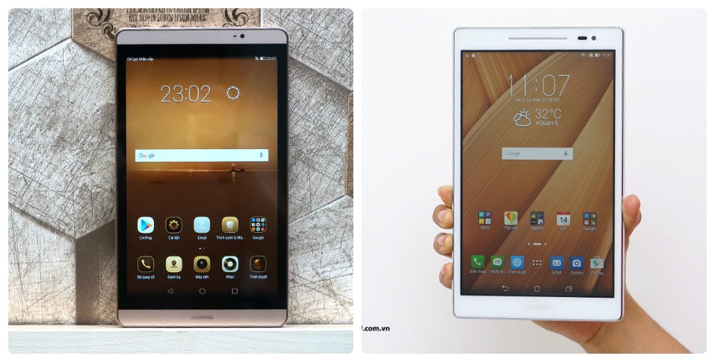 Có 5 triệu đồng, nên mua Huawei MediaPad M2 8.0 hay Asus Zenpad 8 Z380
