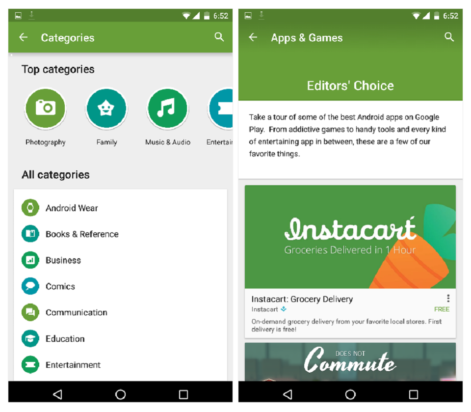 Google Play cập nhật giao diện mới 3
