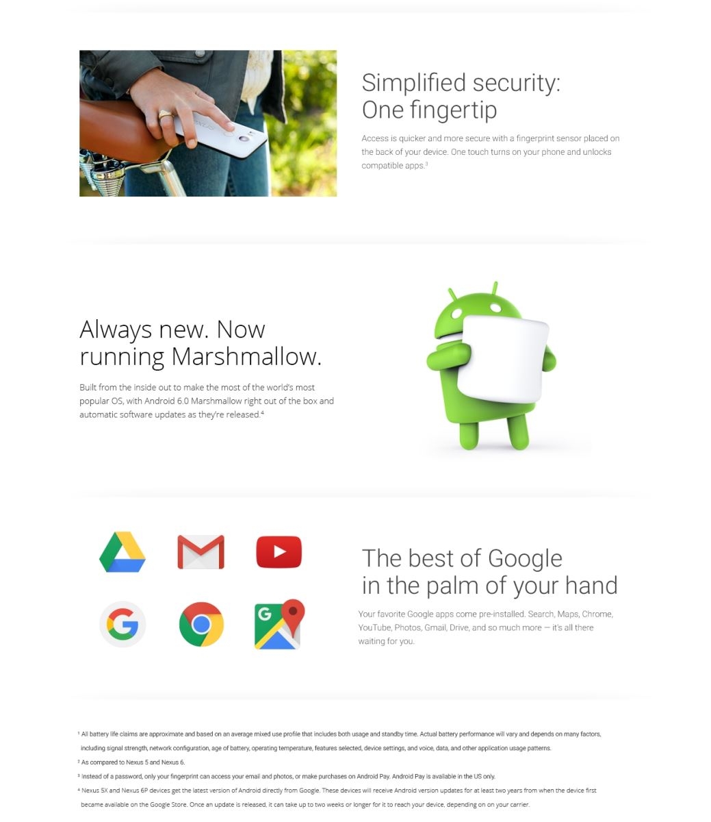 Goolge Nexus 5X lộ toàn bộ thông số kỹ thuật trước ngày ra mắt 5