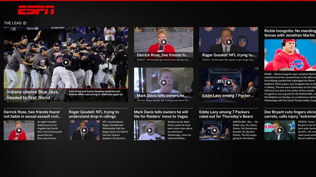 ứng dụng thể thao ESPN 3