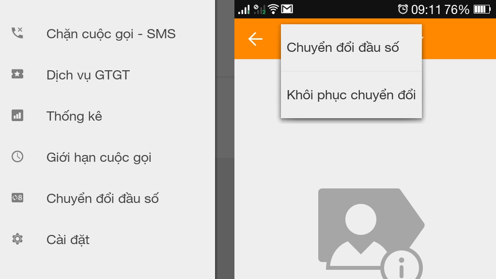 Đăng ký và thiết lập các dịch vụ GTGT của nhà mạng