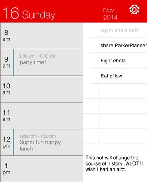 Parker Planner (1,99 USD)