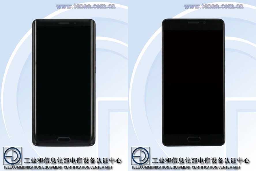 Màn hình trước của phiên bản cong và không cong