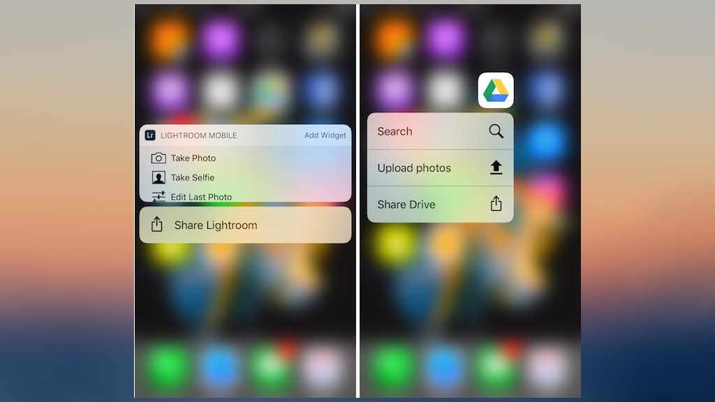 3D Touch trên màn hình chính