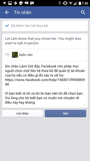 Lập di chúc cho tài khoản Facebook phòng khi bạn qua đời