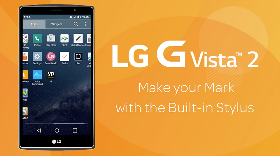 LG G Vista 2 trình làng: màn hình 5.7 inch, CPU lõi tám, bút Stylus