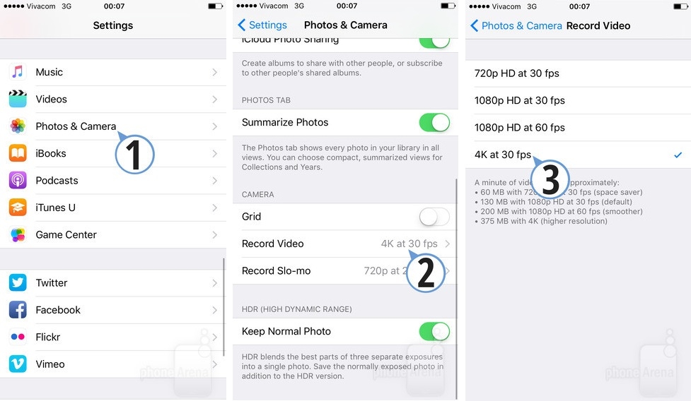 Quay video 4K trên iPhone 6s và iPhone 6s Plus 2