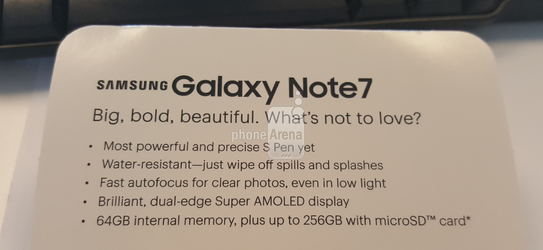 Rò rỉ mới tiết lộ loạt tính năng đáng tiền trên Galaxy Note 7