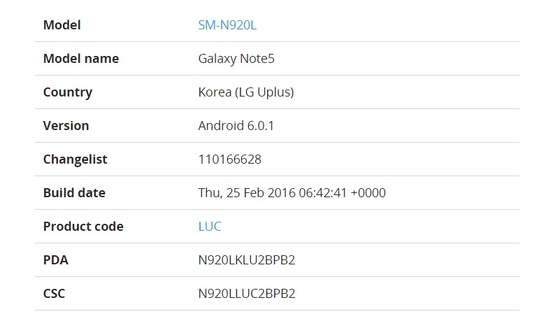 Samsung Galaxy Note 5 nhận được bản cập nhật Android 6.0.1
