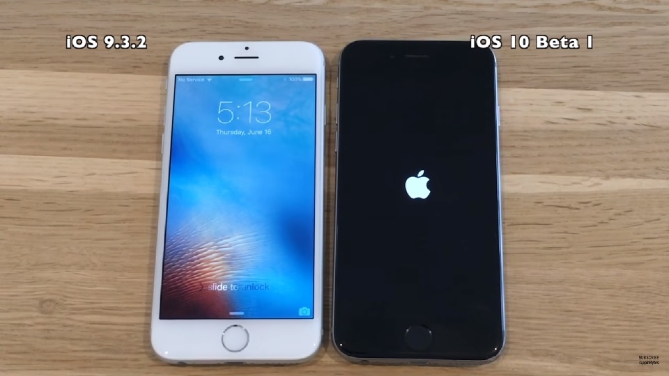 So sánh tốc độ iOS 10 Beta 1 vs iOS 9.3.2 trên tất cả dòng iPhone