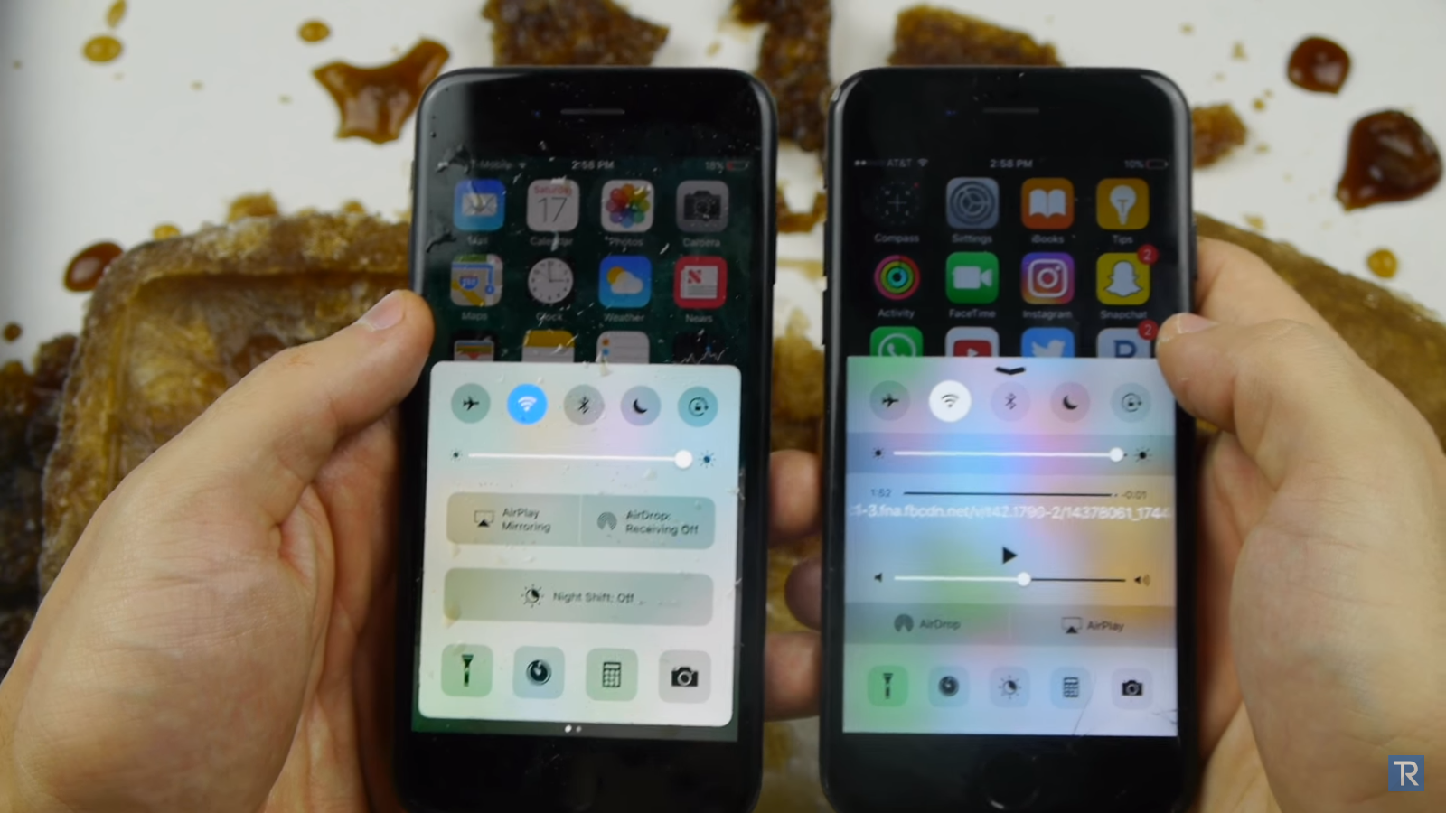 Sốc với khả năng hoạt động của iPhone 7 sau 17 tiếng đông đá 7 Sốc với khả năng hoạt động của iPhone 7 sau 17 tiếng đông đá 7