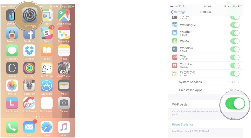 Tính năng Wi-Fi Assist trên iOS 9 sẽ ngốn hết dữ liệu di động của bạn 1